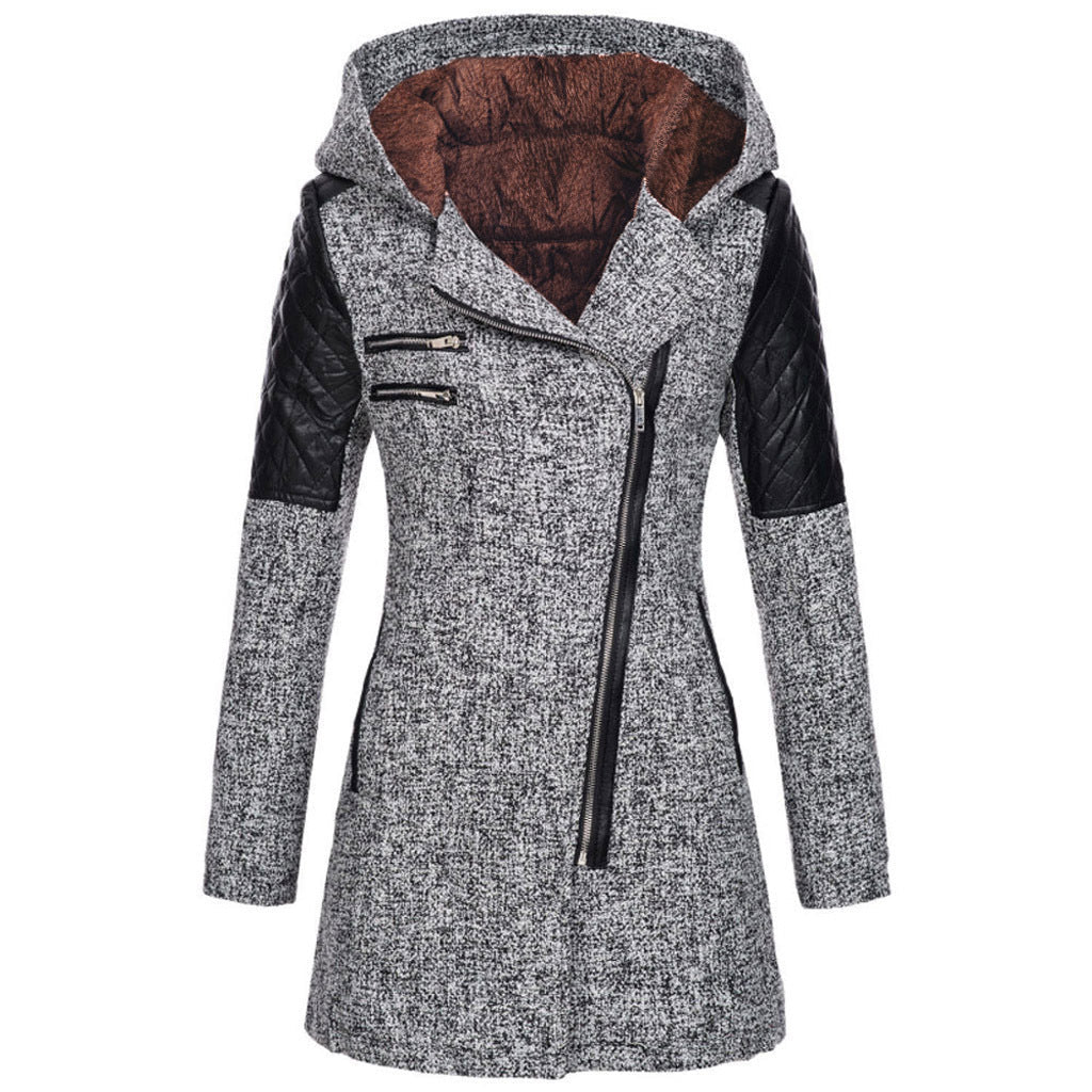 Gris Clair (avec capuche en velours) / 3XL