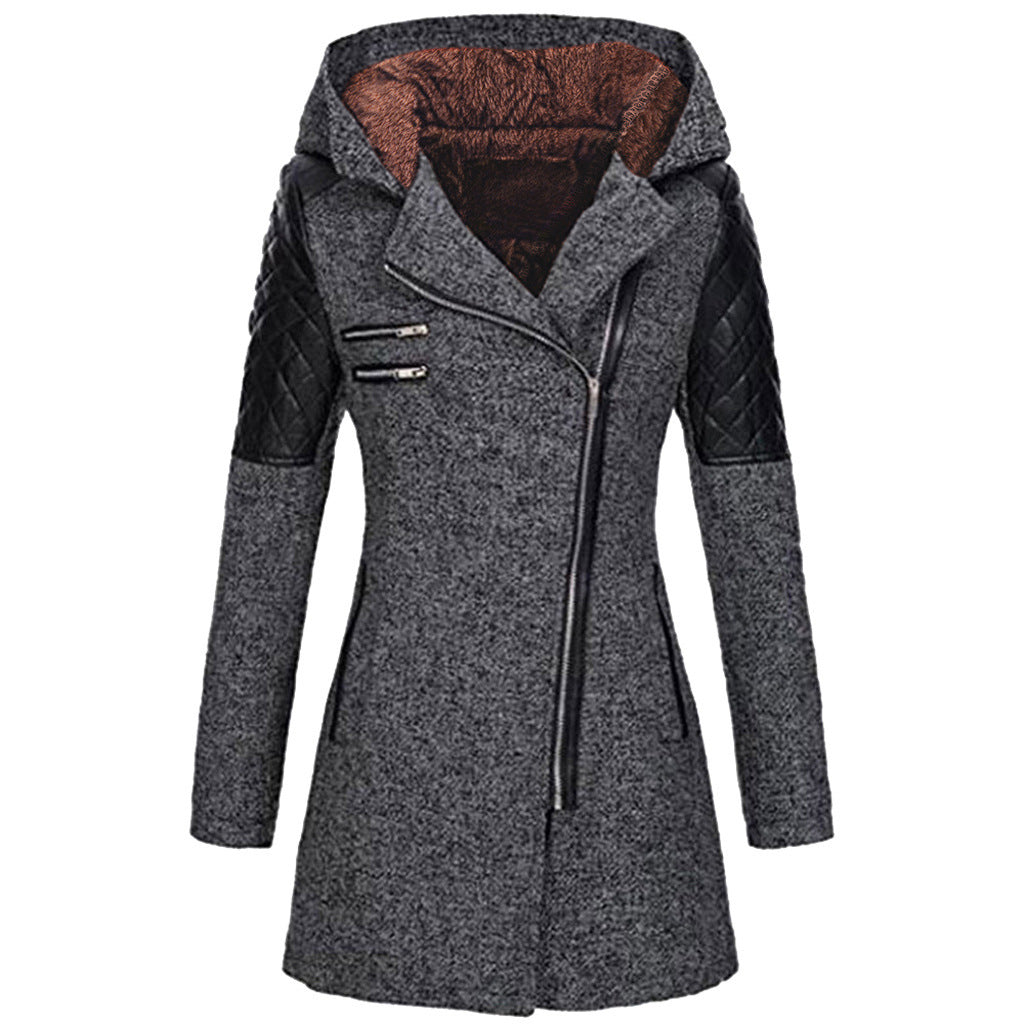 Gris Foncé (avec capuche en velours) / 3XL