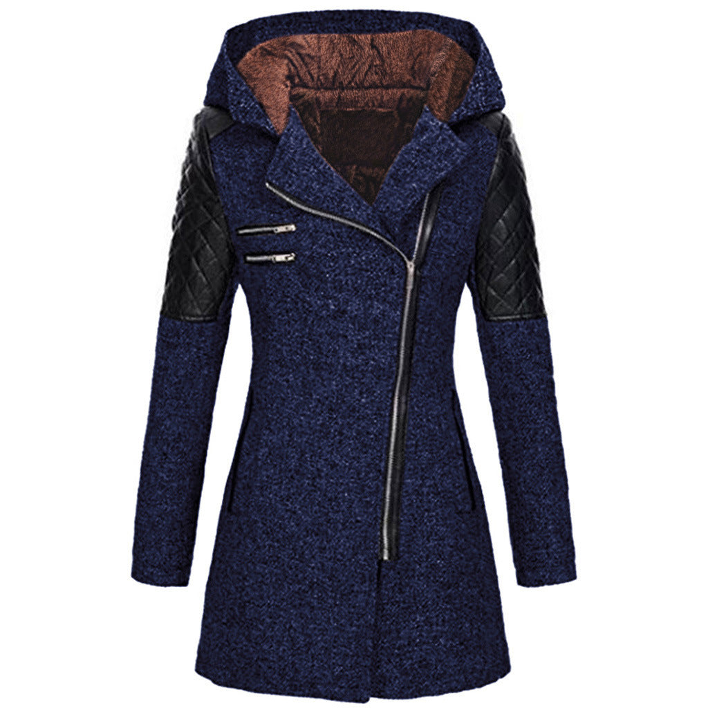 Bleu Marine (avec capuche en velours) / 3XL